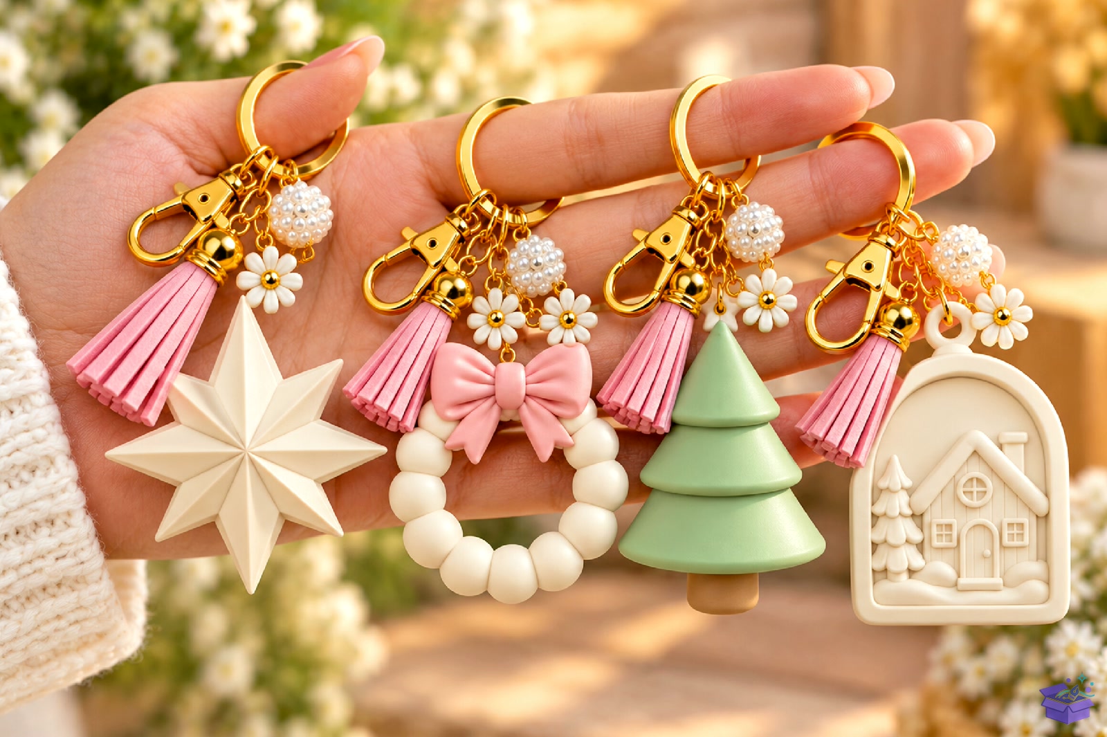Yılbaşı Ağaç Süsü Keyring STL - 3D Baskı ve Model Dosyası (STL, OBJ, 3MF) - detaylı önizleme 2