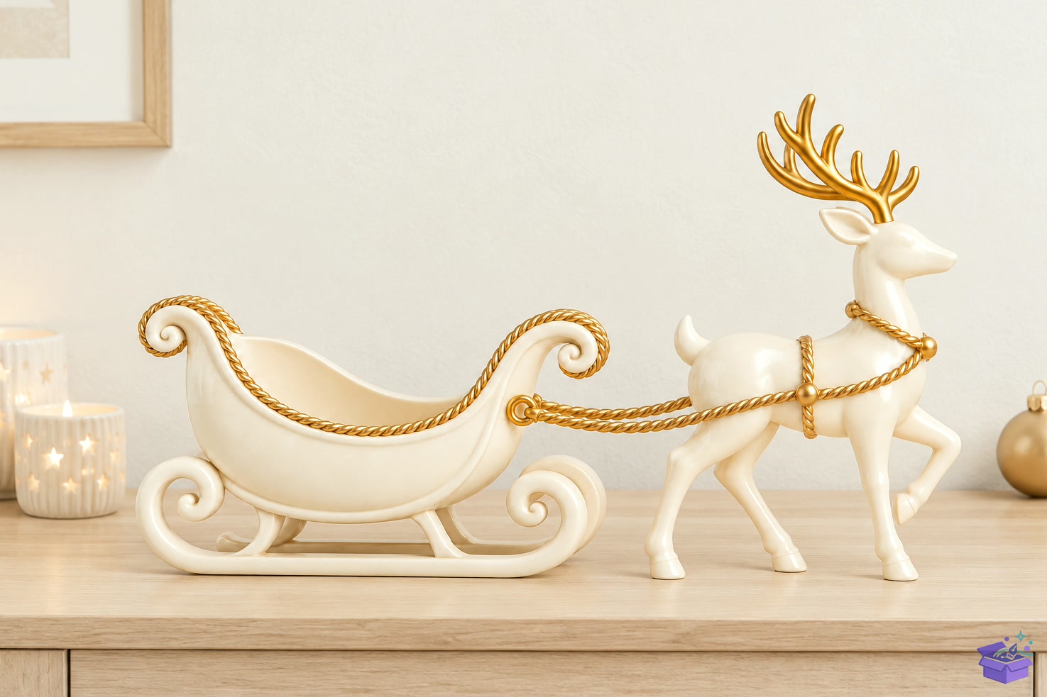 Santa Sleigh Ren Geyiği STL 3D Baskı - 3D Baskı ve Model Dosyası (STL, OBJ, 3MF) - 3D İndir (STL, OBJ, 3MF)