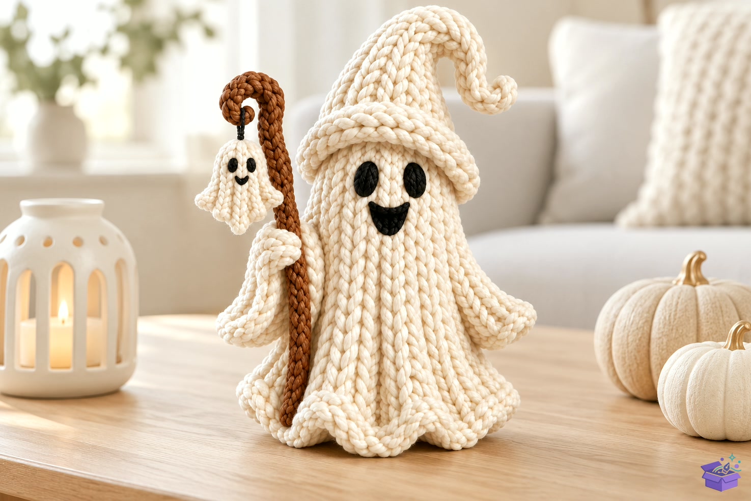 3D Baskı STL Knitted Ghost Cadılar Bayramı - 3D Baskı ve Model Dosyası (STL, OBJ, 3MF) - detaylı önizleme 4