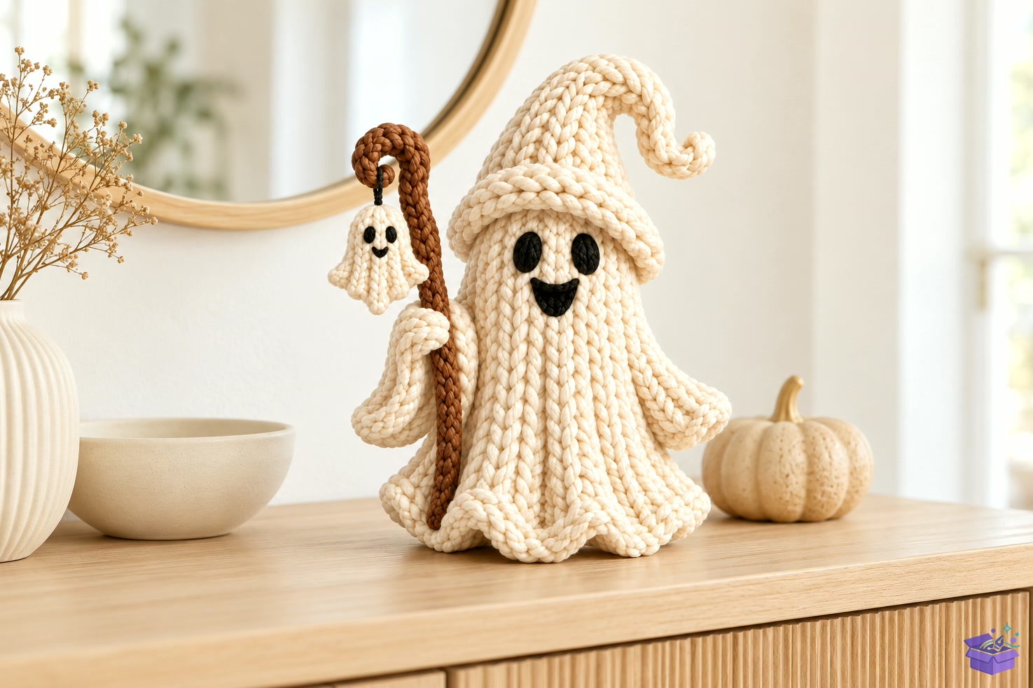 3D Baskı STL Knitted Ghost Cadılar Bayramı - 3D Baskı ve Model Dosyası (STL, OBJ, 3MF) - detaylı önizleme 5