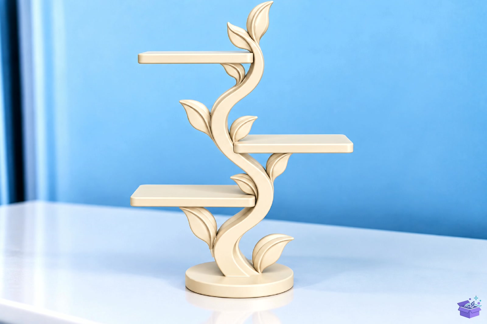 Leaf Vine Display Duvar Rafı STL - 3D Baskı ve Model Dosyası (STL, OBJ, 3MF) - detaylı önizleme 2