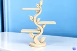 Yapraklı Sarmaşık Sergileme Duvar Rafı - 3D Baskı ve Model Dosyası (STL) - detaylı önizleme 2