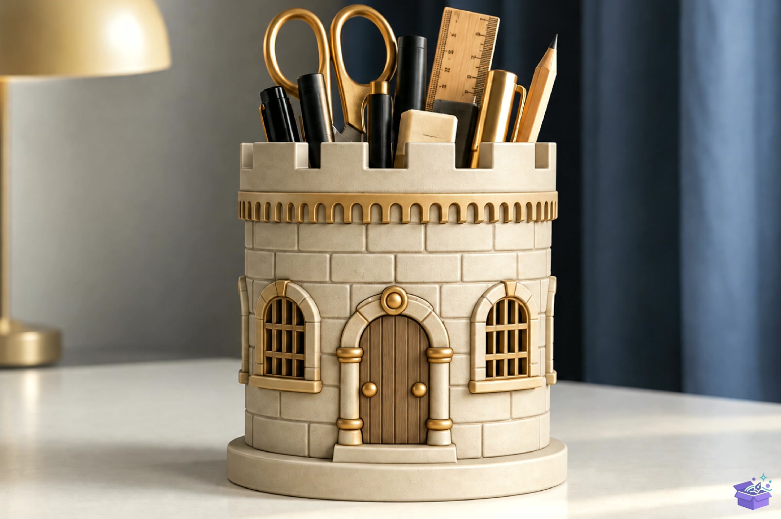 Castle Tower Masaüstü Düzenleyici - 3D Baskı ve Model Dosyası (STL, OBJ, 3MF) - 3D İndir (STL, OBJ, 3MF)