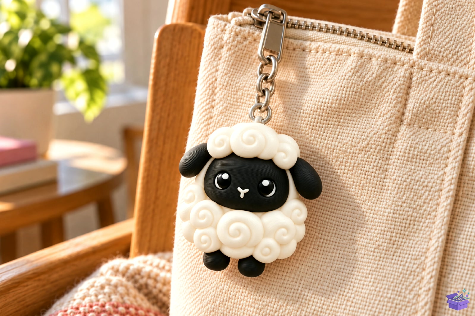 Cute Chibi Sheep Anahtarlık 3D STL - 3D Baskı ve Model Dosyası (STL, OBJ, 3MF) - detaylı önizleme 3