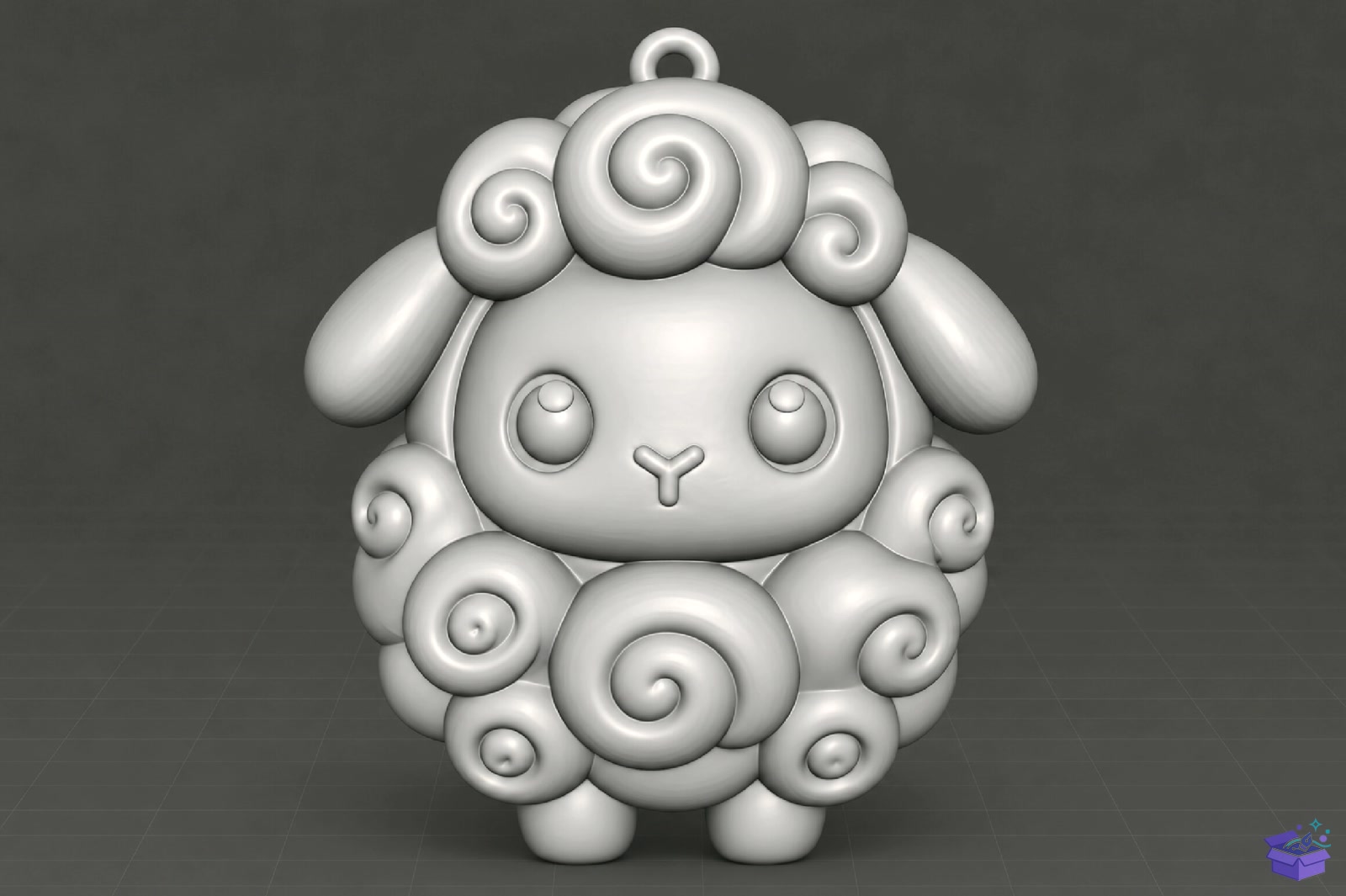 Cute Chibi Sheep Anahtarlık 3D STL - 3D Baskı ve Model Dosyası (STL, OBJ, 3MF) - detaylı önizleme 4