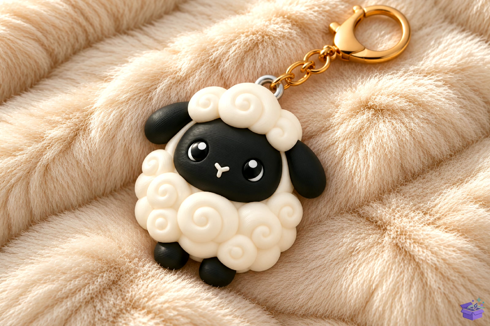Cute Chibi Sheep Anahtarlık 3D STL - 3D Baskı ve Model Dosyası (STL, OBJ, 3MF) - detaylı önizleme 5