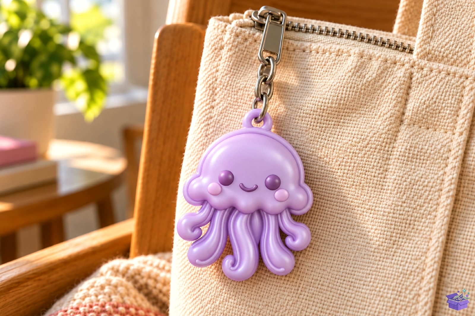 Cute Jellyfish Anahtarlık 3D STL - 3D Baskı ve Model Dosyası (STL, OBJ, 3MF) - detaylı önizleme 2