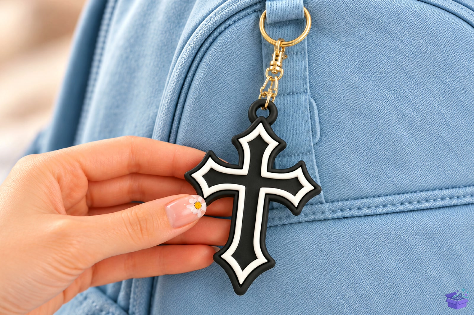 Gothic Cross Anahtarlık 3D STL - 3D Baskı ve Model Dosyası (STL, OBJ, 3MF) - detaylı önizleme 2