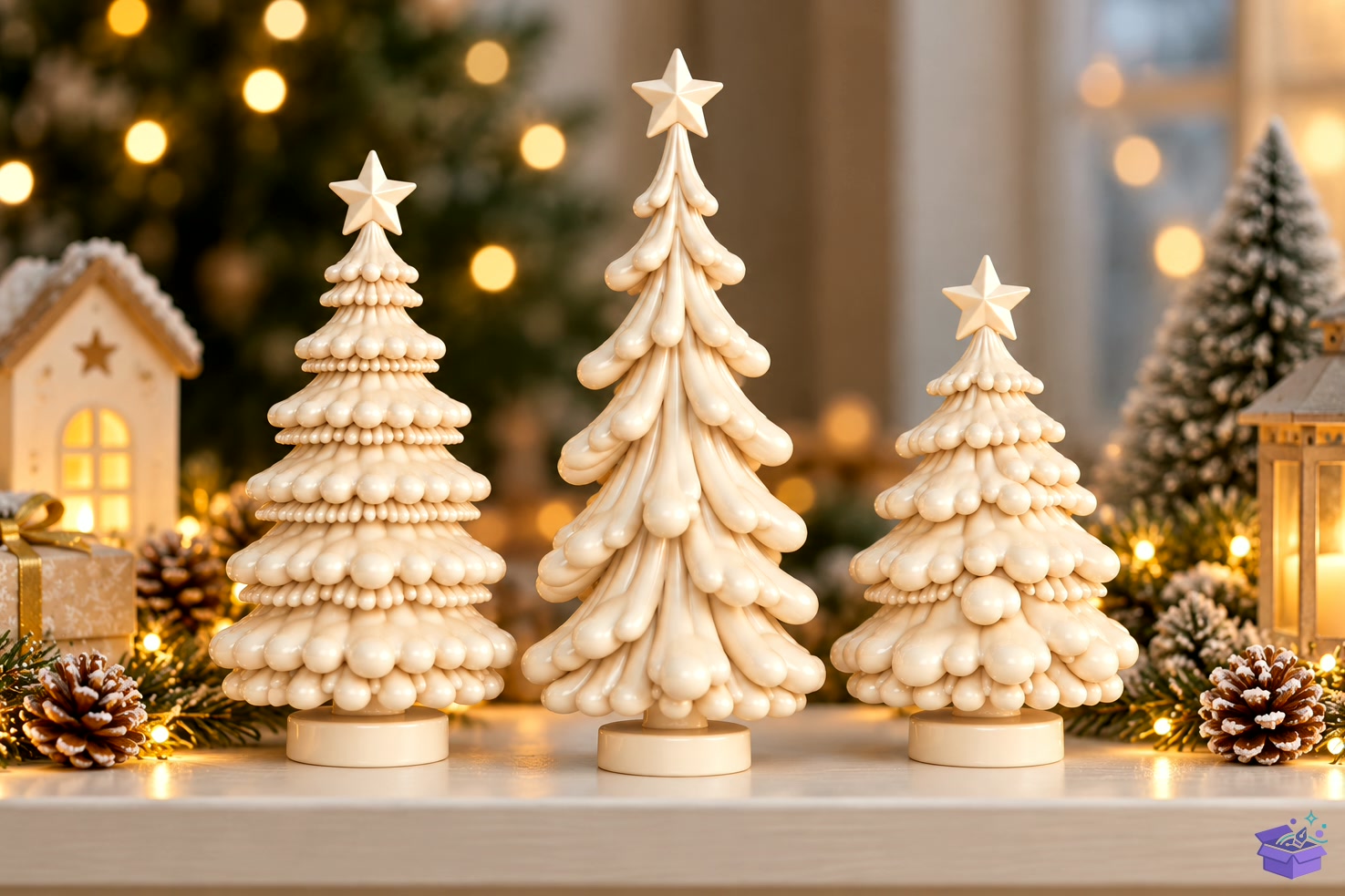 Yılbaşı Ağacı Trio Holiday 3D STL Files - 3D Baskı ve Model Dosyası (STL, OBJ, 3MF) - detaylı önizleme 2