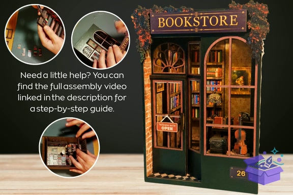 Book Nook: Svg Dxf Jpg Lazer Kesim - 3D Baskı ve Model Dosyası (STL, OBJ, 3MF) - detaylı önizleme 4