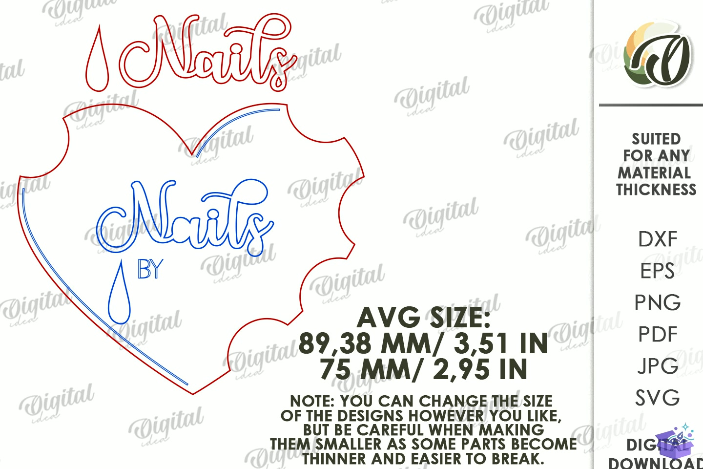 Personalized Nail Display Boards - 3D Baskı ve Model Dosyası (STL, OBJ, 3MF) - detaylı önizleme 3