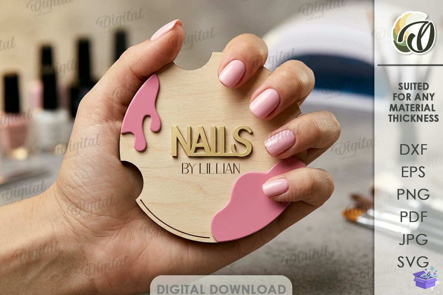 Personalized Nail Display Boards - 3D Baskı ve Model Dosyası (STL, OBJ, 3MF) - detaylı önizleme 4