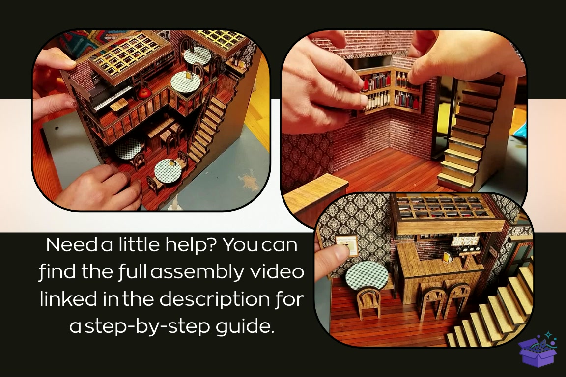 Pub Book Nook: Lazer Kesim Svg Dxf Jpg - 3D Baskı ve Model Dosyası (STL, OBJ, 3MF) - detaylı önizleme 5