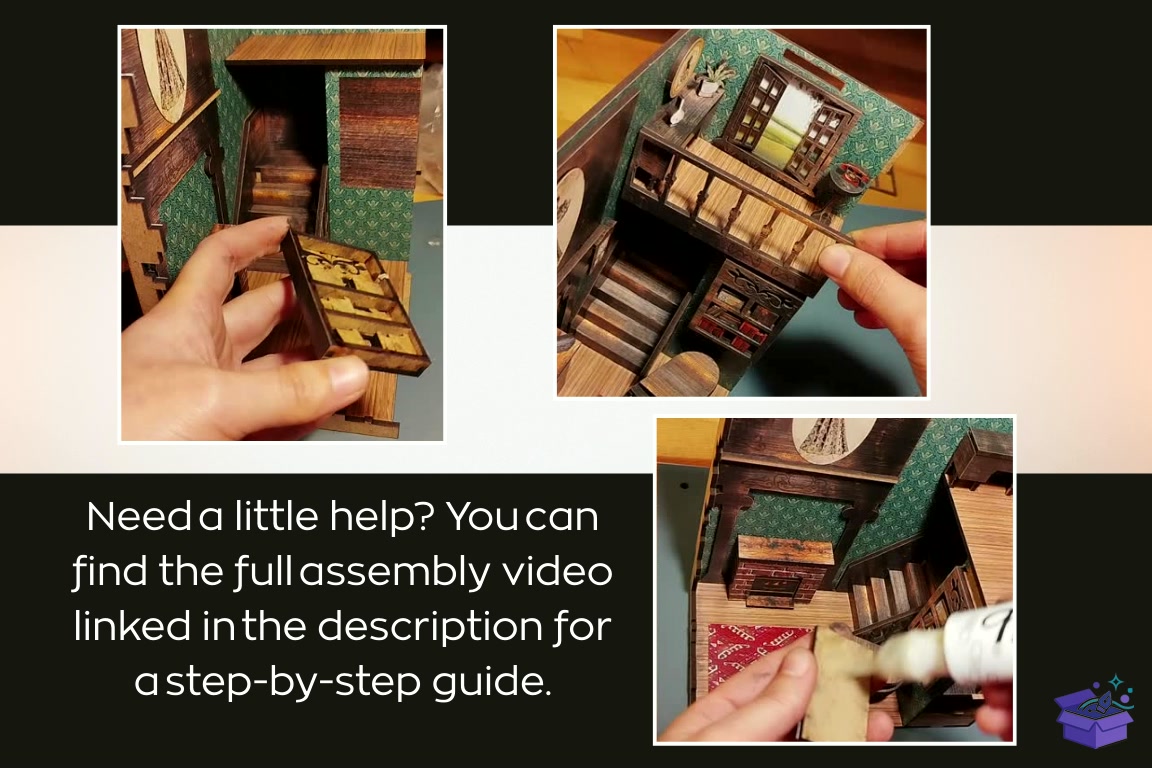 Magical BookNook: LaserCut Dxf Svg Jpg - 3D Baskı ve Model Dosyası (STL, OBJ, 3MF) - detaylı önizleme 5