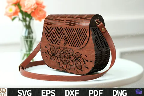 Boho Ahşap Bag Lazer Kesim SVG - 3D Baskı ve Model Dosyası (STL, OBJ, 3MF) - 3D İndir (STL, OBJ, 3MF)