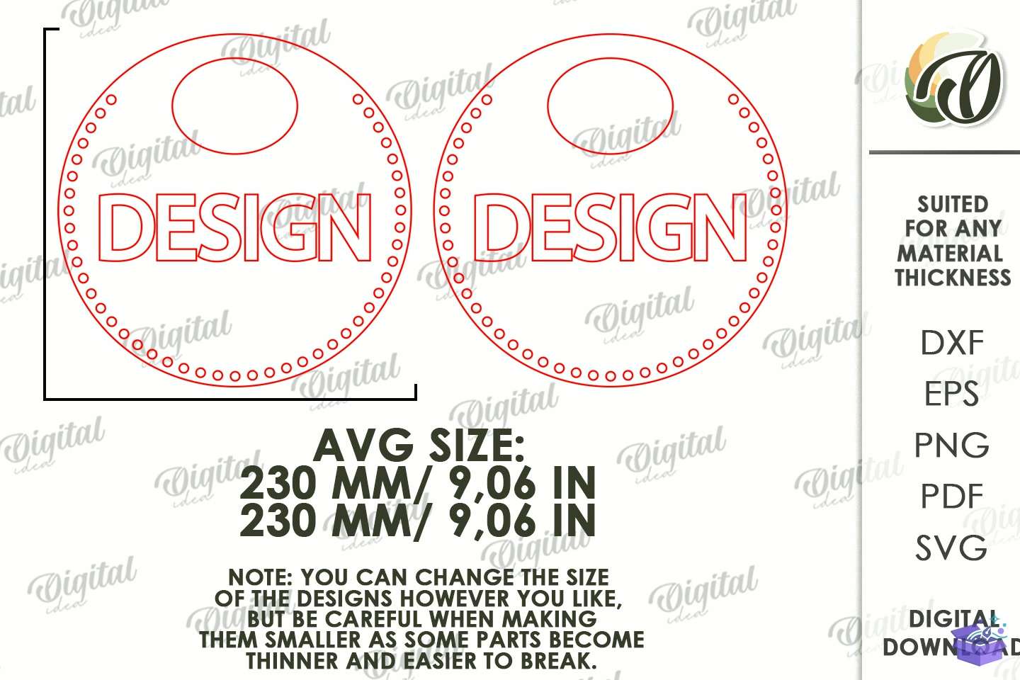 Ahşap Bag Base Lazer Kesim - 3D Baskı ve Model Dosyası (STL, OBJ, 3MF) - detaylı önizleme 2