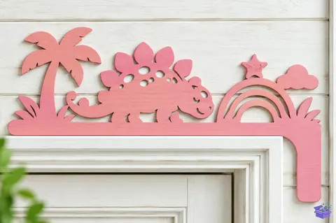 Cute Dinosaur Door Corner Laser - 3D Baskı ve Model Dosyası (STL, OBJ, 3MF) - 3D İndir (STL, OBJ, 3MF)