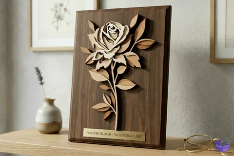 3D Katmanlı Rose Çiçek Laser - 3D Baskı ve Model Dosyası (STL, OBJ, 3MF) - 3D İndir (STL, OBJ, 3MF)