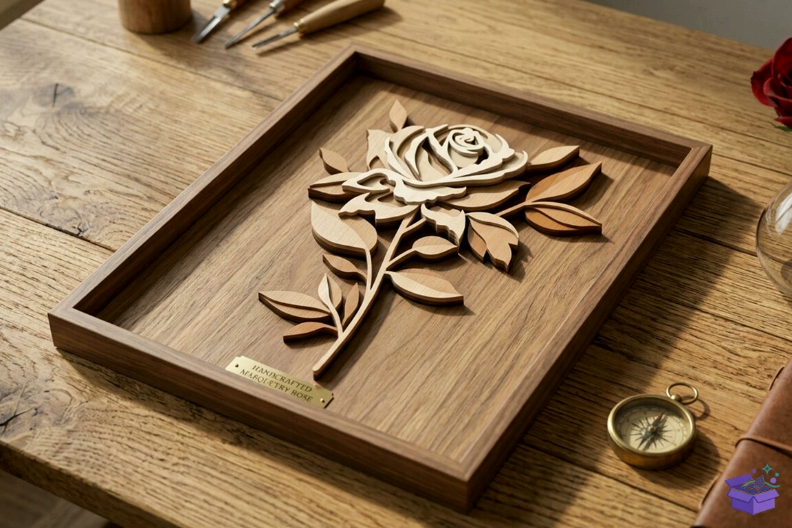 3D Katmanlı Rose Çiçek Laser - 3D Baskı ve Model Dosyası (STL, OBJ, 3MF) - detaylı önizleme 3