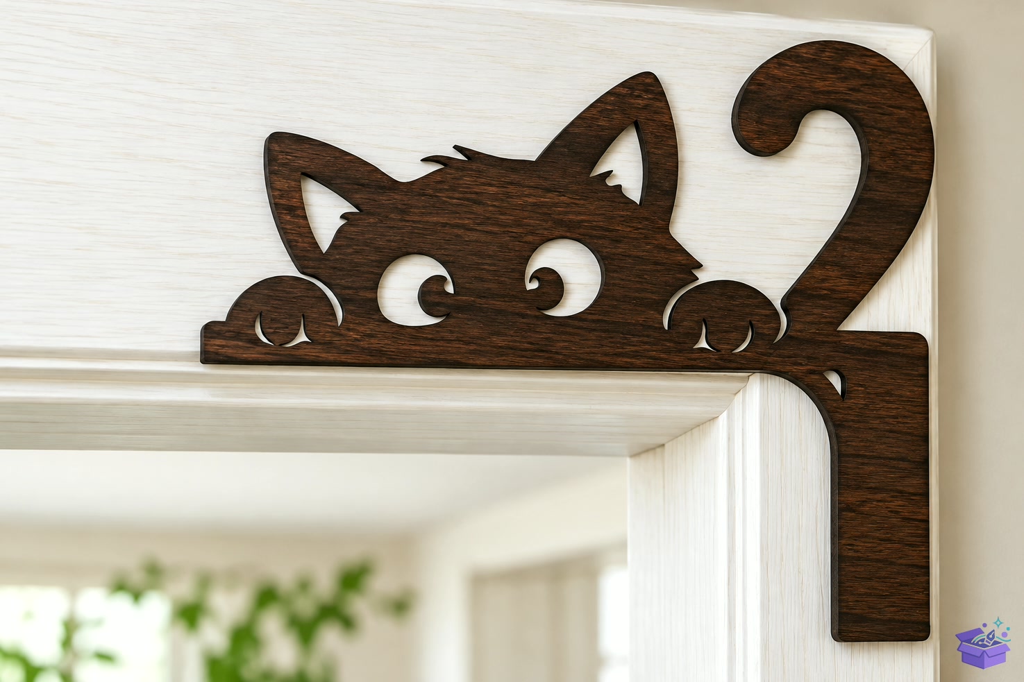 Funny Door Corner SVG Laser - 3D Baskı ve Model Dosyası (STL, OBJ, 3MF) - detaylı önizleme 2