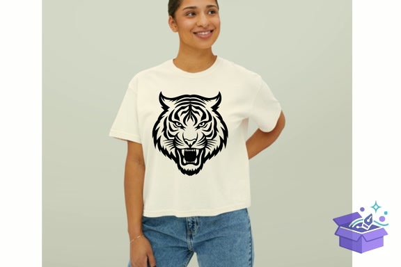 Tiger Face SVG Cricut - 3D Baskı ve Model Dosyası (STL, OBJ, 3MF) - detaylı önizleme 3
