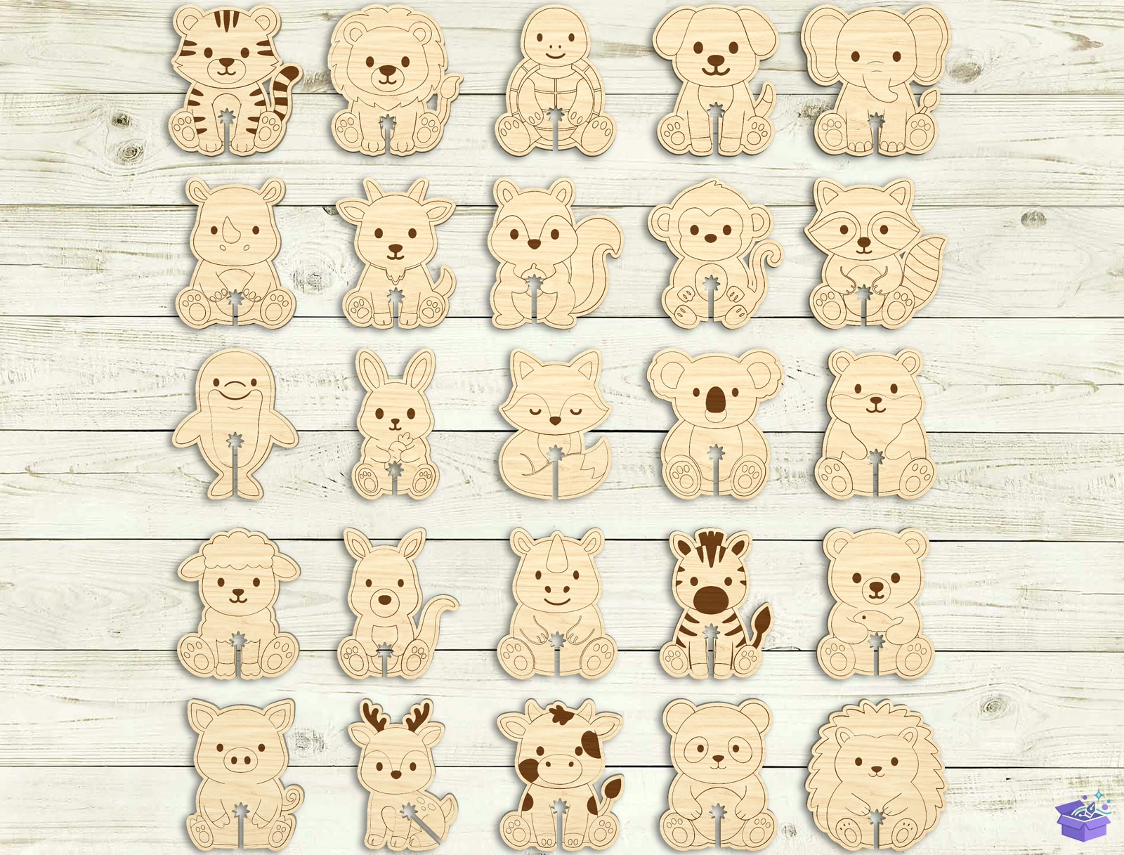 Animal Bread Clip Lazer Kesim SVG - 3D Baskı ve Model Dosyası (STL, OBJ, 3MF) - detaylı önizleme 2