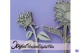 Ayçiçeği - Lazer Kesim ve Çizim Dosyası (SVG, PDF) - detaylı önizleme 2