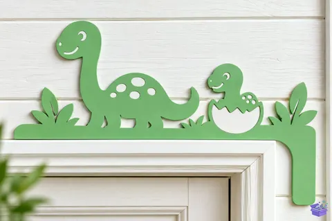 Cute Dinosaur Door Corner Laser - 3D Baskı ve Model Dosyası (STL, OBJ, 3MF) - 3D İndir (STL, OBJ, 3MF)
