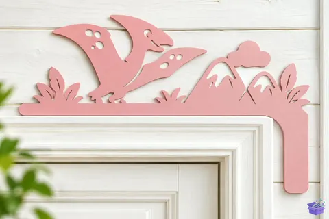 Cute Dinosaur Door Corner Laser - 3D Baskı ve Model Dosyası (STL, OBJ, 3MF) - 3D İndir (STL, OBJ, 3MF)