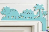 Sevimli Dinozor Kapı Köşesi Süsü (Model 7) - Lazer Kesim ve Çizim Dosyası (SVG, DXF, EPS, PNG) - detaylı önizleme 2