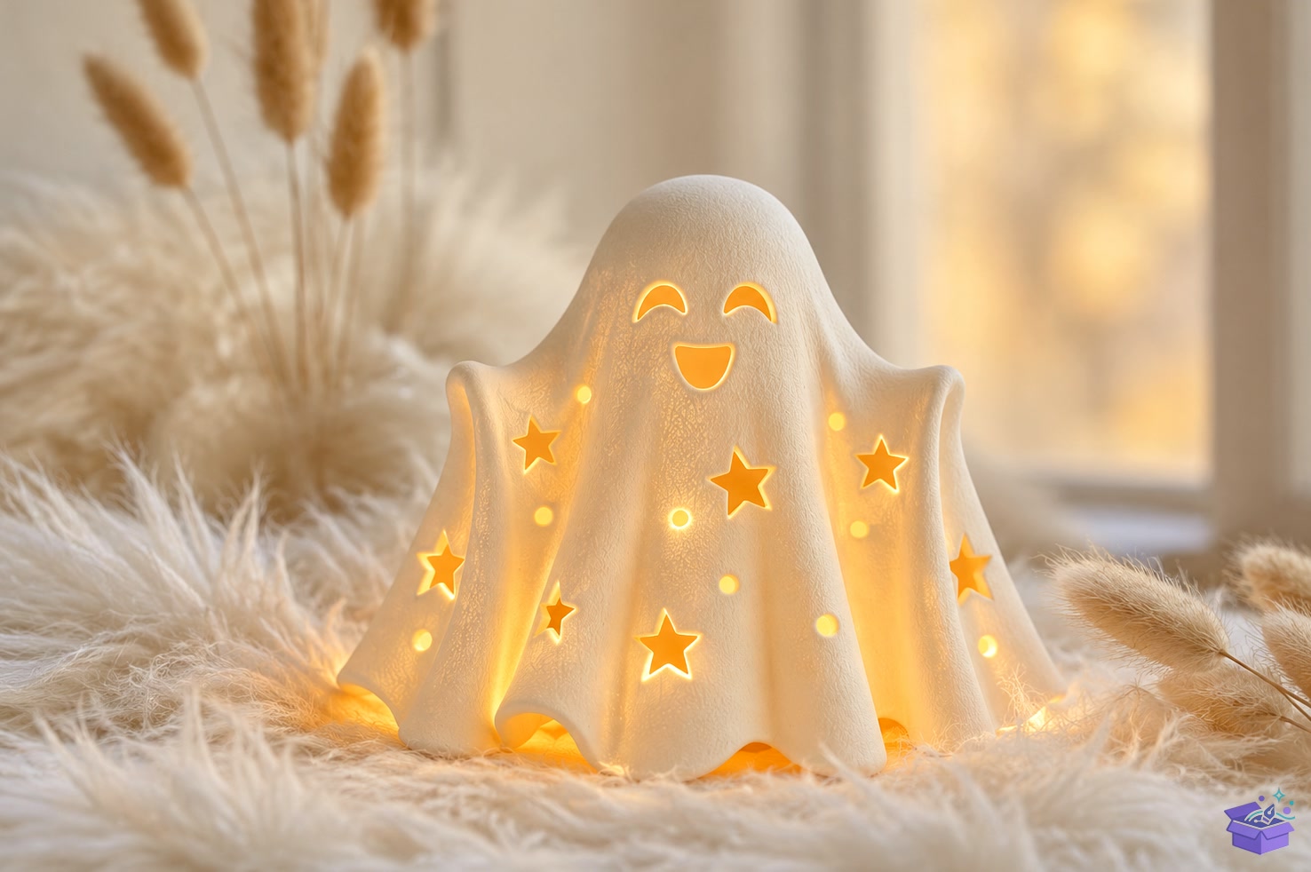 STL 3D Baskı Ghost Star Fener - 3D Baskı ve Model Dosyası (STL, OBJ, 3MF) - detaylı önizleme 4
