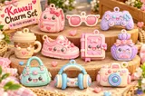 Kawaii Süs (Charm) (10 Tasarım) - 3D Baskı ve Model Dosyası (STL) - detaylı önizleme 1