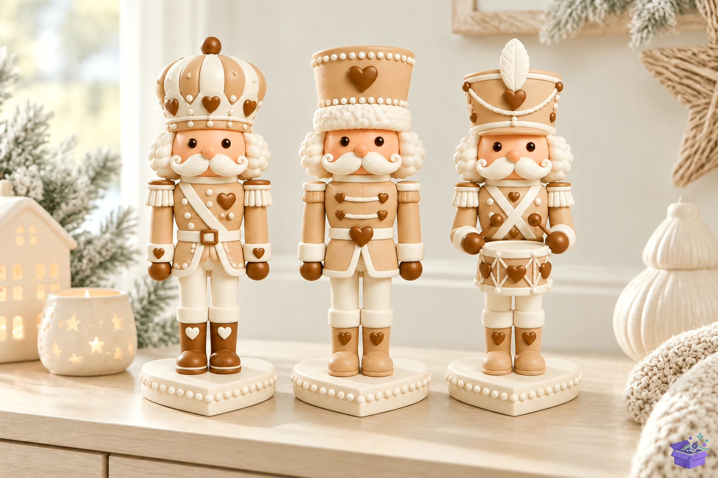 3D Baskı STL Kalp Temalı Nutcracker Trio Chr - 3D Baskı ve Model Dosyası (STL, OBJ, 3MF) - 3D İndir (STL, OBJ, 3MF)