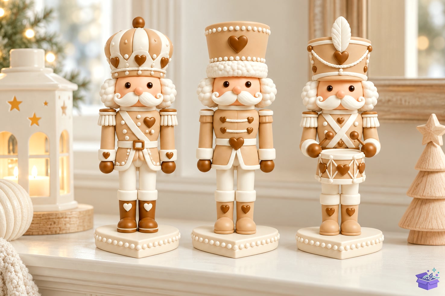 3D Baskı STL Kalp Temalı Nutcracker Trio Chr - 3D Baskı ve Model Dosyası (STL, OBJ, 3MF) - detaylı önizleme 2