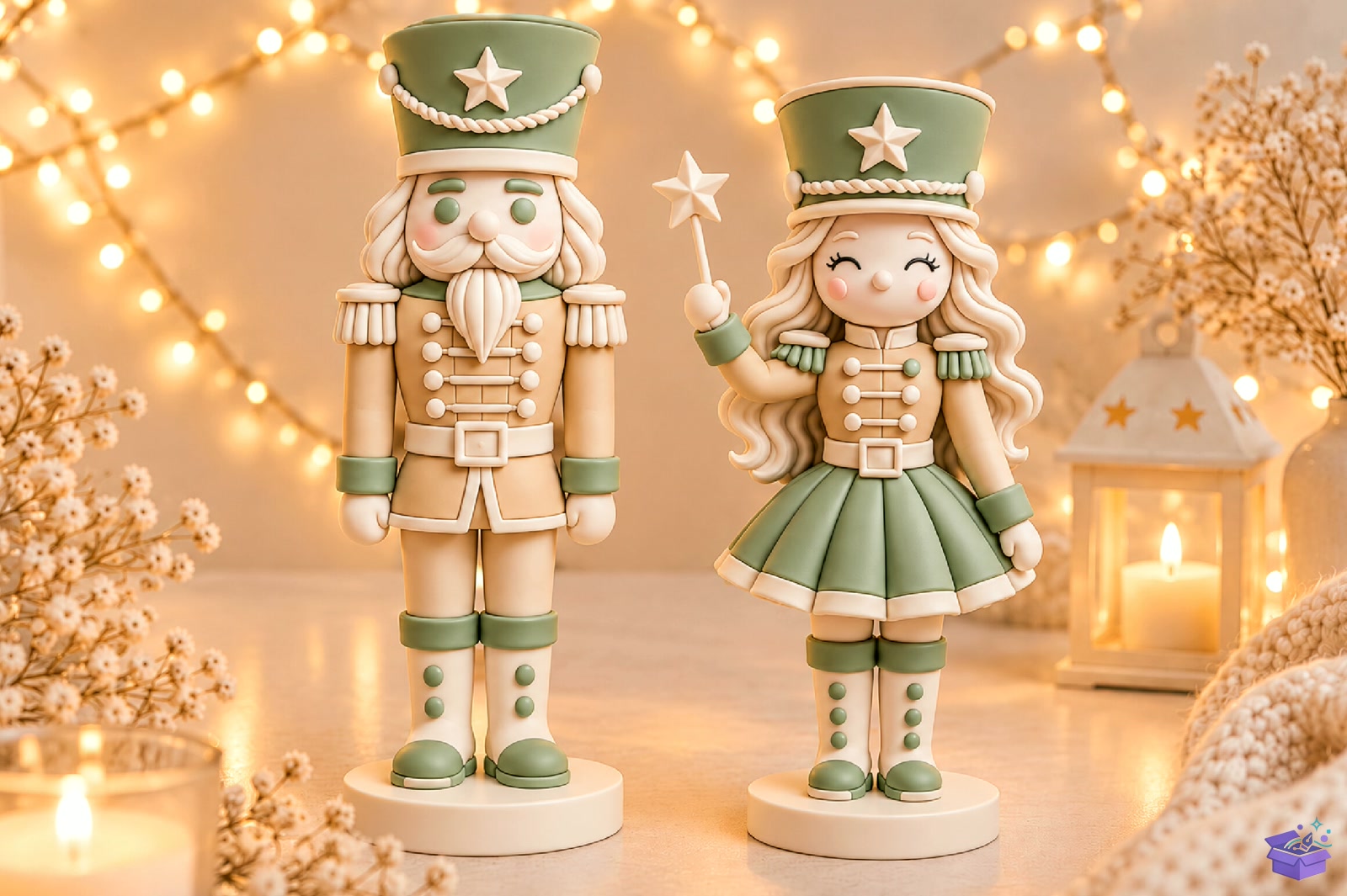 Yılbaşı Nutcracker Couple 3D STL - 3D Baskı ve Model Dosyası (STL, OBJ, 3MF) - 3D İndir (STL, OBJ, 3MF)