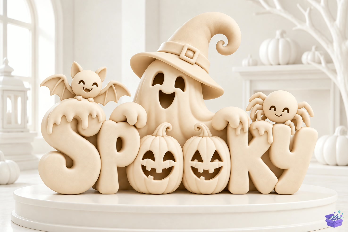 Spooky Cadılar Bayramı Sculpture STL 3D Baskı - 3D Baskı ve Model Dosyası (STL, OBJ, 3MF) - detaylı önizleme 2