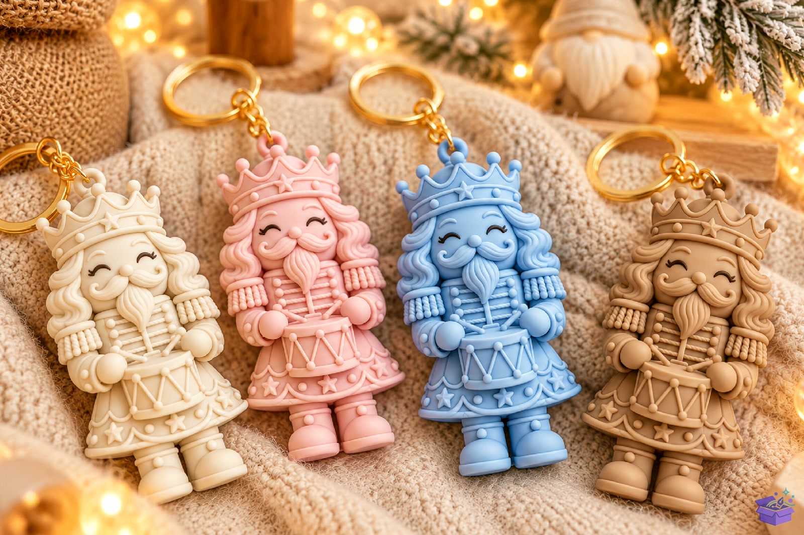 Nutcracker Yılbaşı Anahtarlık STL - 3D Baskı ve Model Dosyası (STL, OBJ, 3MF) - detaylı önizleme 3