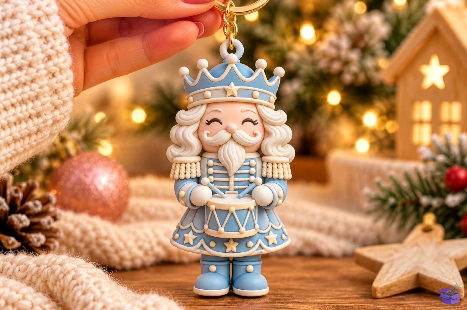 Nutcracker Yılbaşı Anahtarlık STL - 3D Baskı ve Model Dosyası (STL, OBJ, 3MF) - detaylı önizleme 4