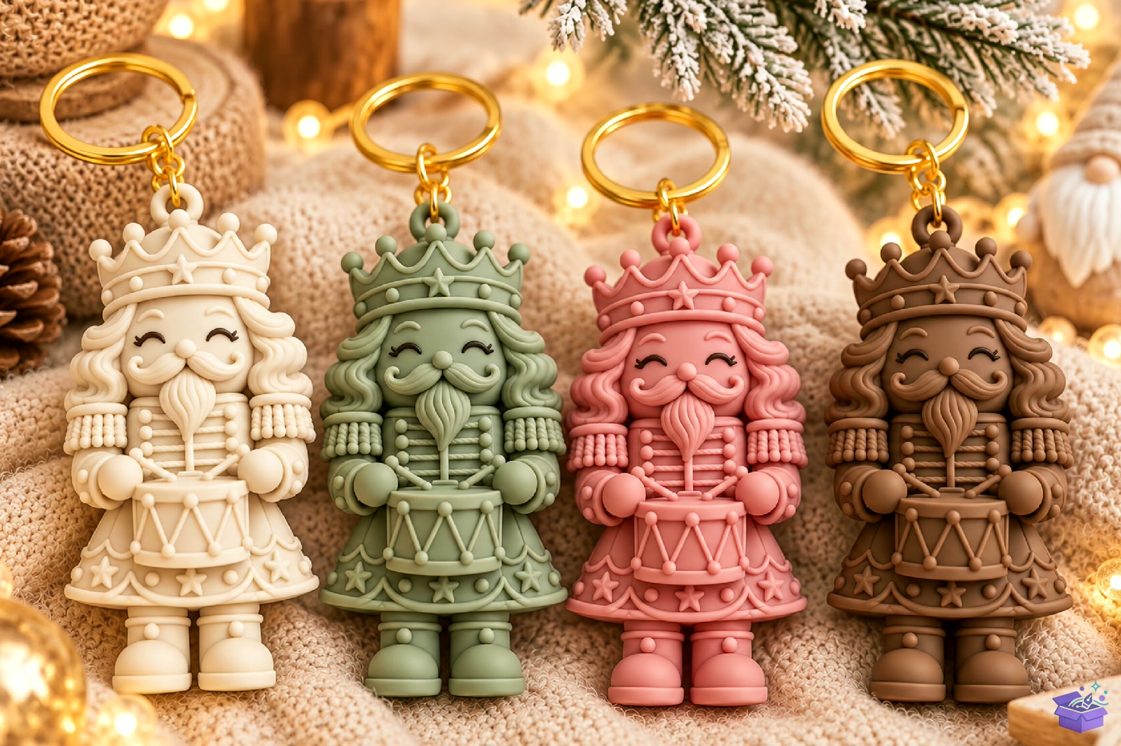 Nutcracker Yılbaşı Anahtarlık STL - 3D Baskı ve Model Dosyası (STL, OBJ, 3MF) - detaylı önizleme 5