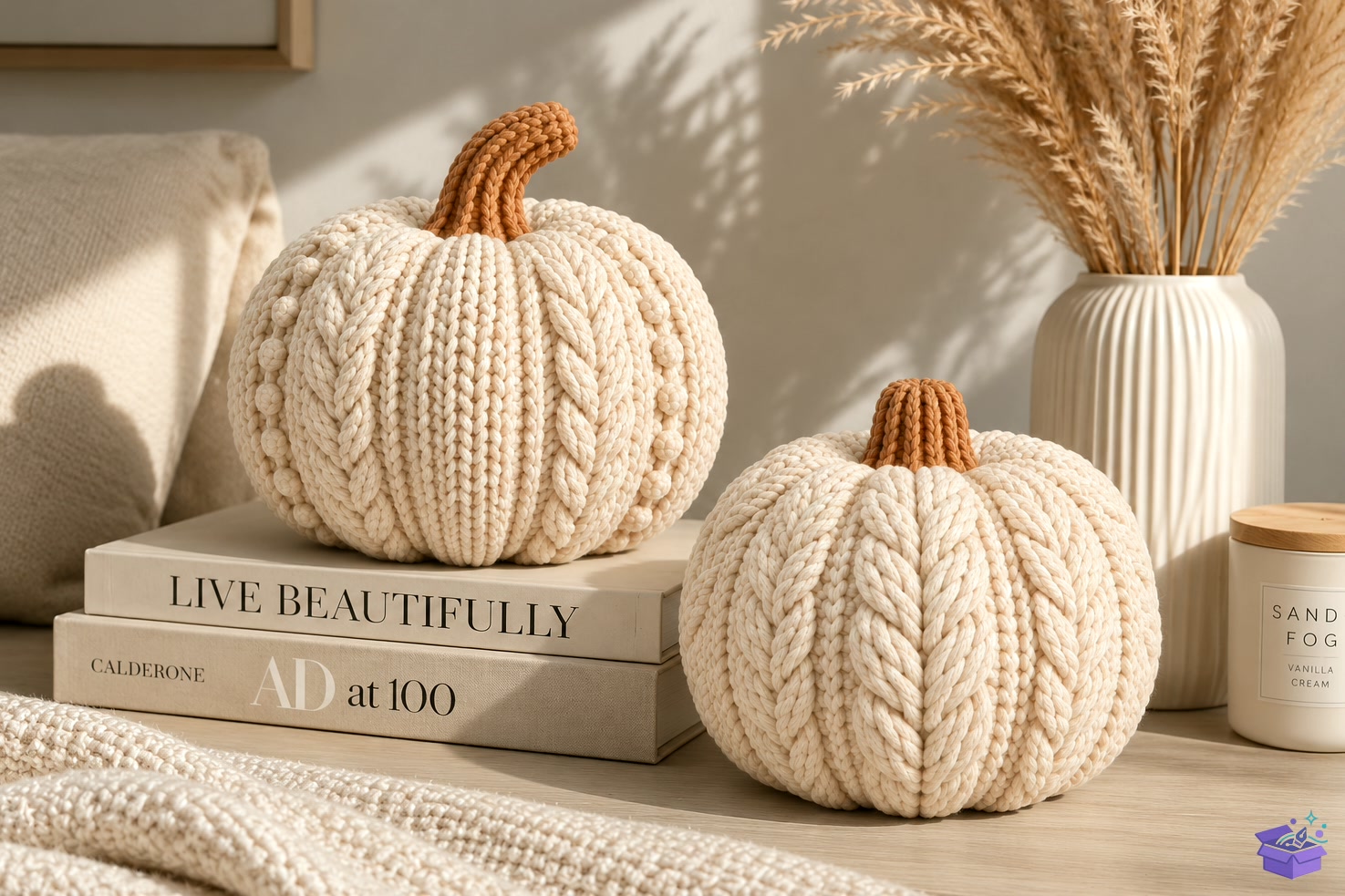 Knitted Pumpkin Decor STL - 3D Baskı ve Model Dosyası (STL, OBJ, 3MF) - detaylı önizleme 3