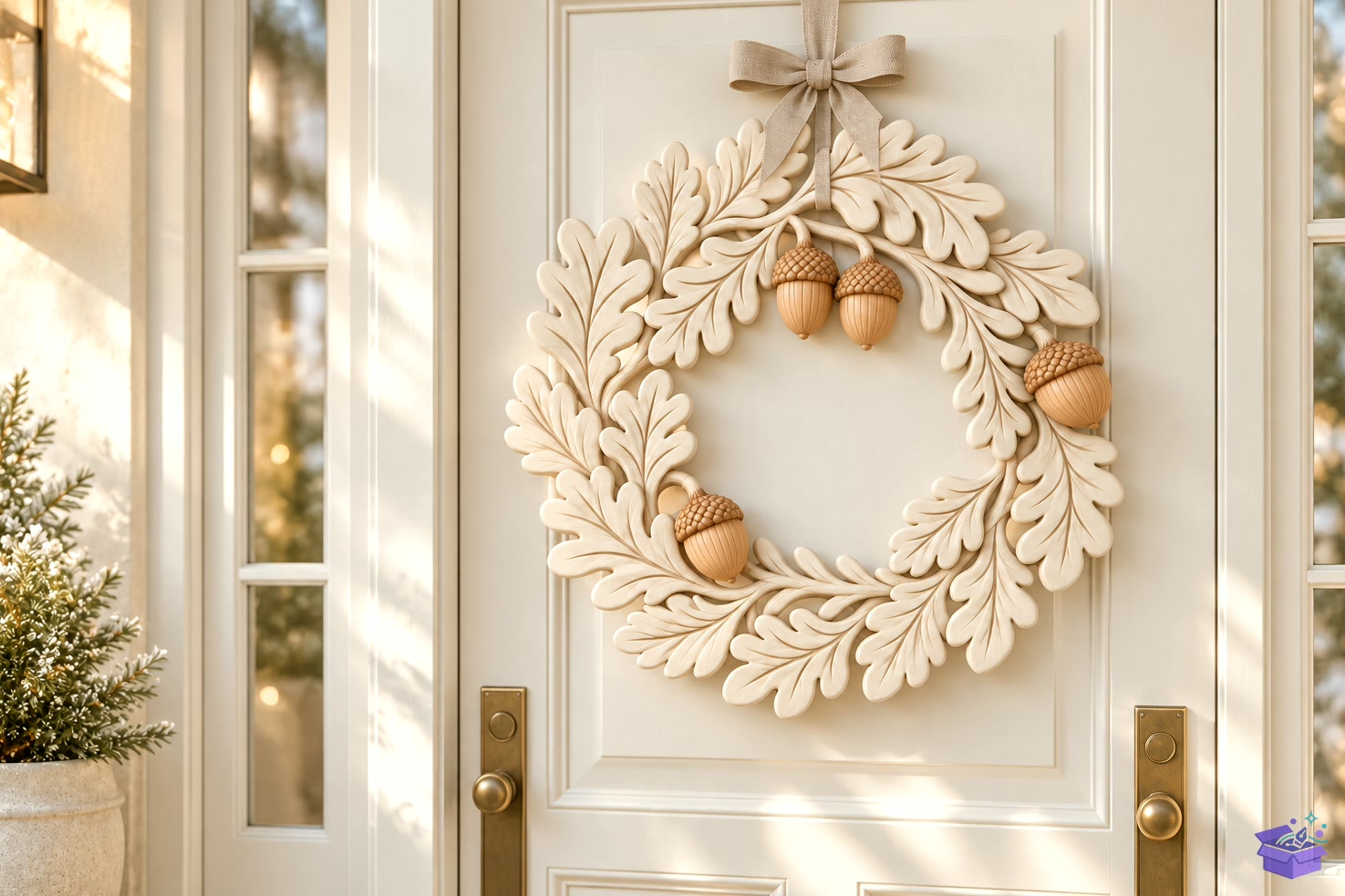 3D Baskı STL Oak Leaf Acorn Wreath - 3D Baskı ve Model Dosyası (STL, OBJ, 3MF) - 3D İndir (STL, OBJ, 3MF)