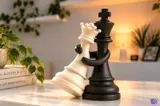 Kral ve Kraliçe Satranç Heykeli - 3D Baskı ve Model Dosyası (STL) - detaylı önizleme 2