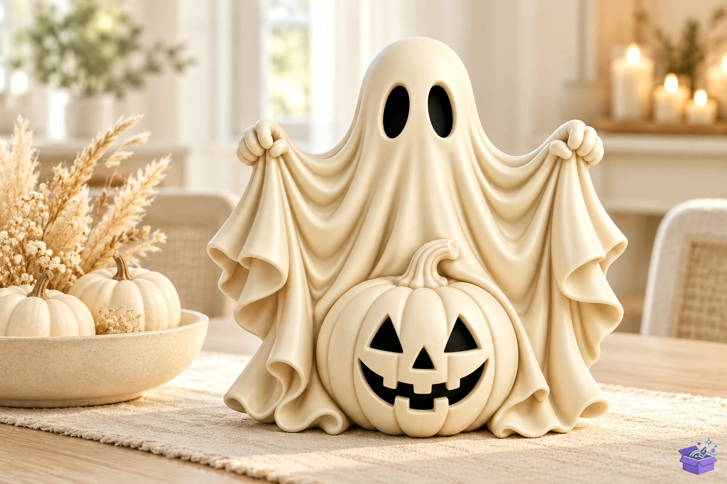 3D Baskı STL Ghost Pumpkin Cadılar Bayramı - 3D Baskı ve Model Dosyası (STL, OBJ, 3MF) - detaylı önizleme 2