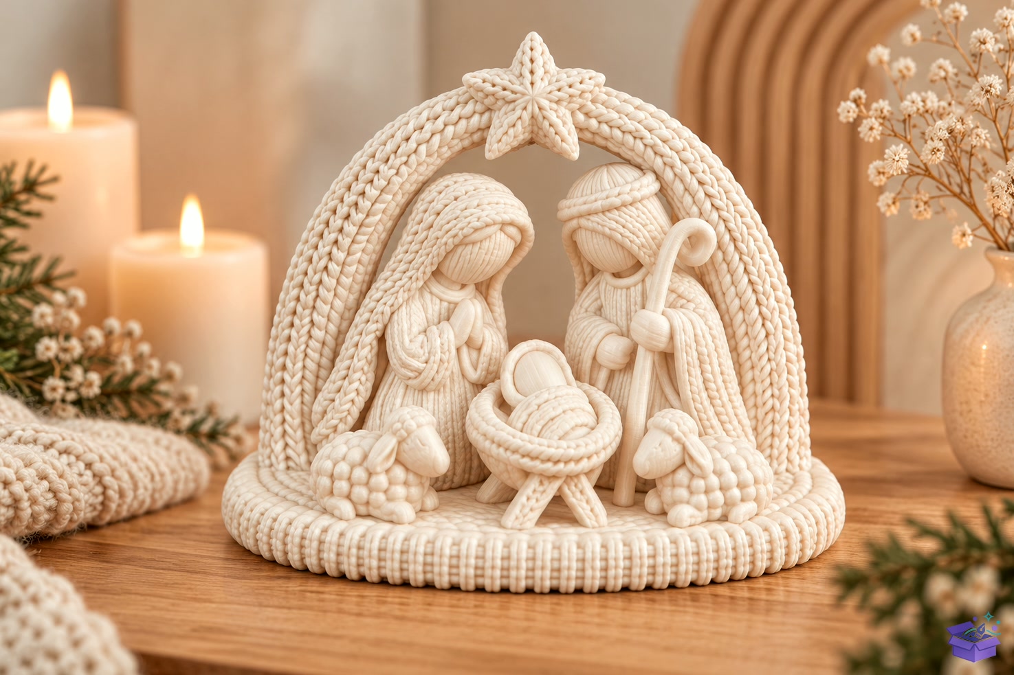 Nativity Scene Yılbaşı 3D STL Model - 3D Baskı ve Model Dosyası (STL, OBJ, 3MF) - detaylı önizleme 2
