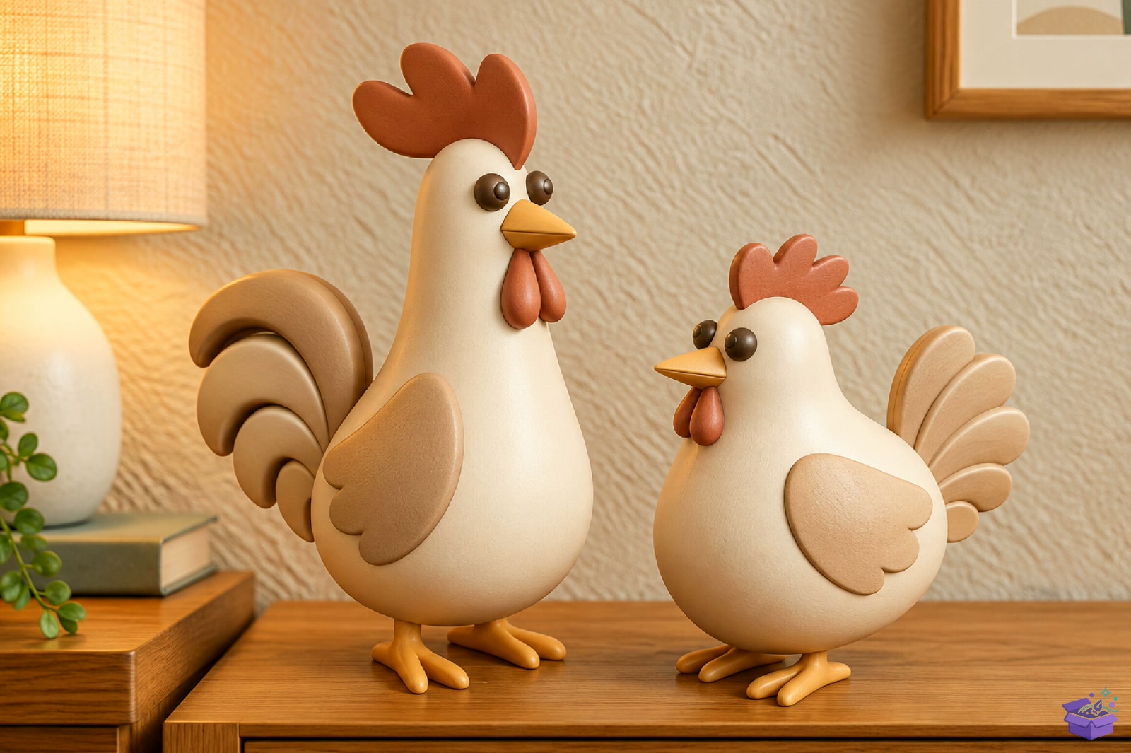 Cute Rooster Decorative STL - 3D Baskı ve Model Dosyası (STL, OBJ, 3MF) - detaylı önizleme 2