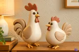 Sevimli Dekoratif Horoz - 3D Baskı ve Model Dosyası (STL) - detaylı önizleme 2
