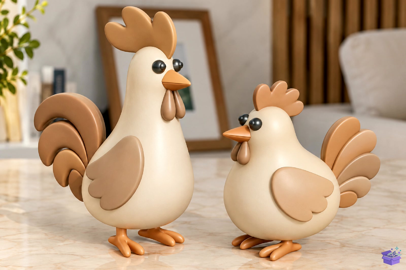 Cute Rooster Decorative STL - 3D Baskı ve Model Dosyası (STL, OBJ, 3MF) - detaylı önizleme 3