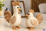 Sevimli Dekoratif Horoz - 3D Baskı ve Model Dosyası (STL) - detaylı önizleme 3