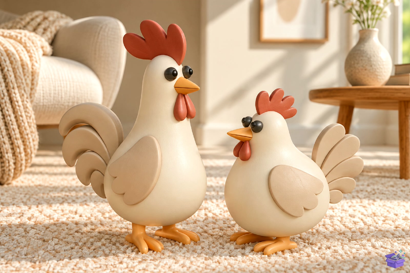 Cute Rooster Decorative STL - 3D Baskı ve Model Dosyası (STL, OBJ, 3MF) - detaylı önizleme 4