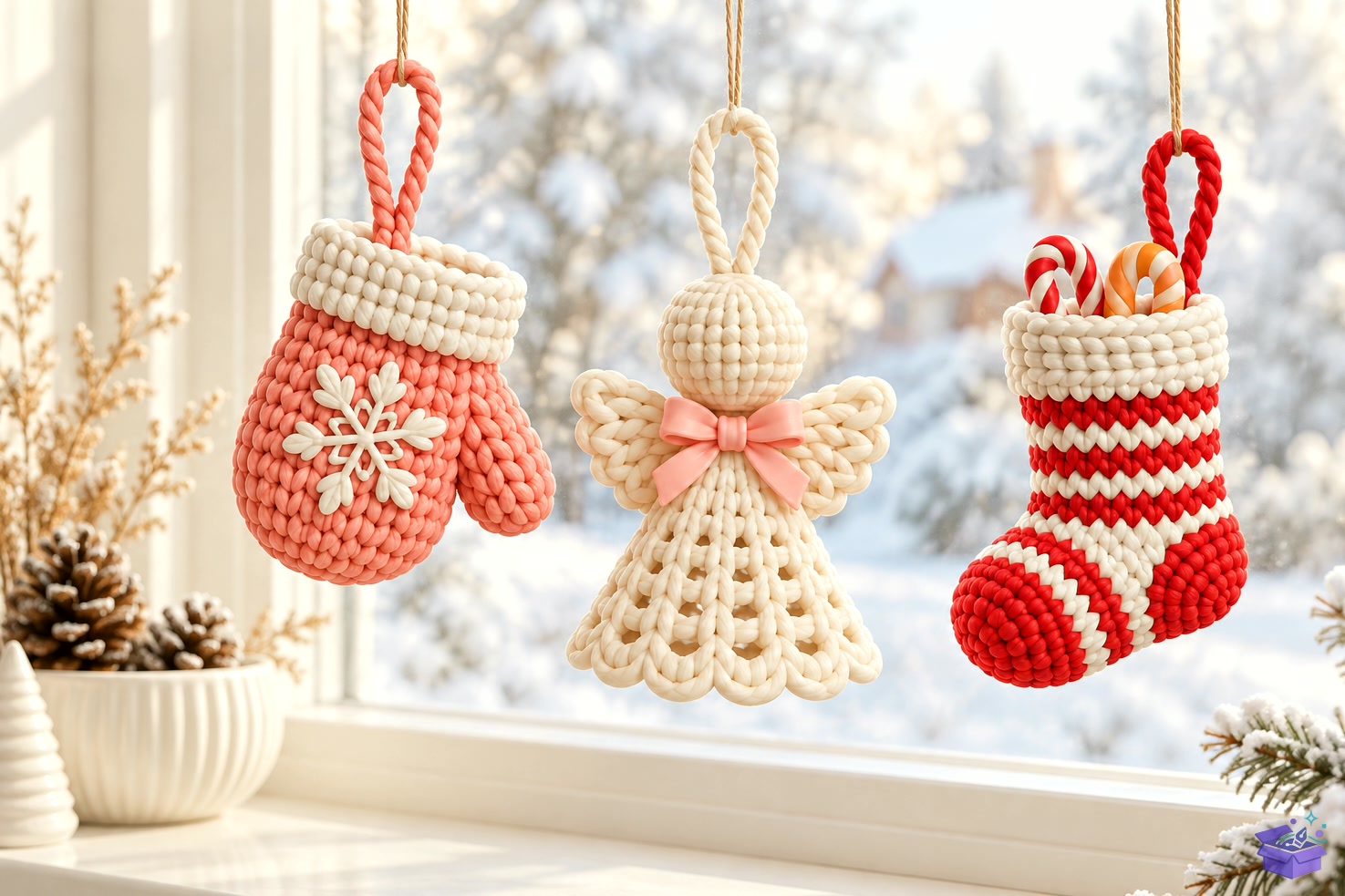 3D Baskı STL Knitted Yılbaşı Ağaç Süsü - 3D Baskı ve Model Dosyası (STL, OBJ, 3MF) - detaylı önizleme 3